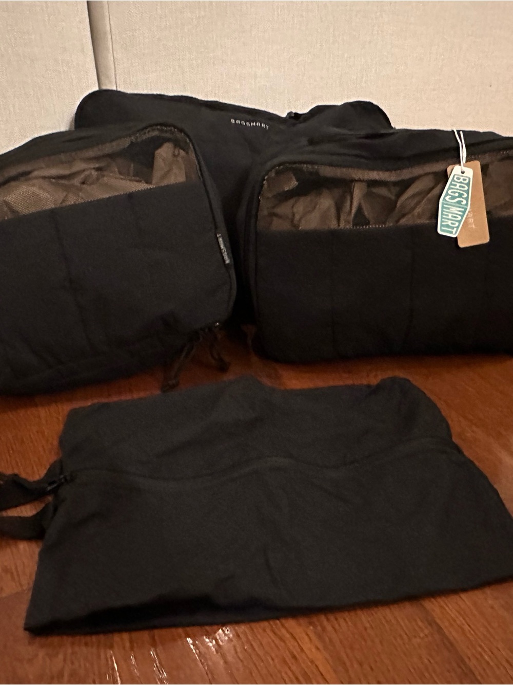 Black Tote Organizer Set by BAGS MART